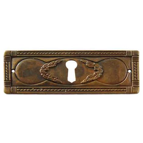 Bocchetta per Mobili 5038 A3 Orizzontale 96 x 34 mm Giusti Patinato Antico (1/2)