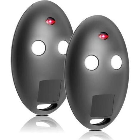 Mando a distancia para puertas MITTO2 - Mitto2 M, 2 canales, 433 MHz, código variable, juego de 2 piezas para puertas automáticas, mando a distancia compatible con garajes y puertas. (1/5)