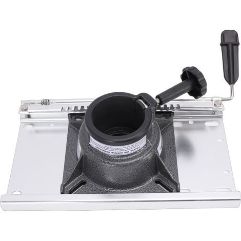5,51-Zoll-Bootsitzgleiter, vorwärts und rückwärts verschiebbar, aus Aluminiumlegierung mit Griff und Verriegelungsbügel für 2-7/8-Zoll-Sockelpfosten (1/5)