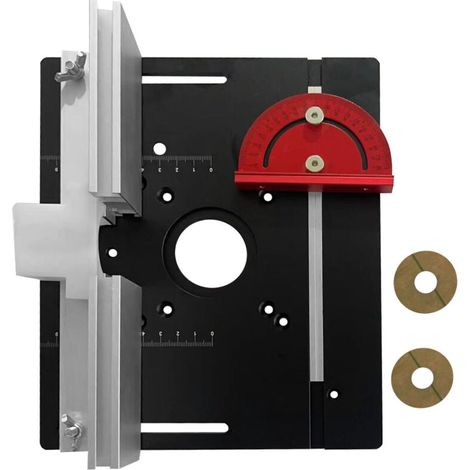 Aluminium-Blechfräser-Set, Winkel-Torsionsstütz-Frästischeinsatz, Blechfräser, Holzfräserzubehör zum Fräsen, Nuten und Feinbearbeiten – Crezuo