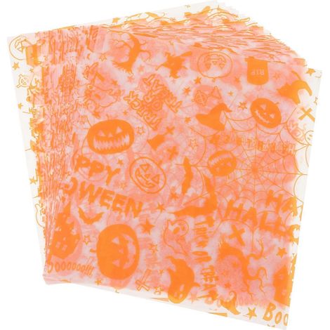 50 Stück DIY-Süßigkeitenverpackungen, Backpapier, Kekspapier-24.5X21.5X0.1CM-Orange (1/4)