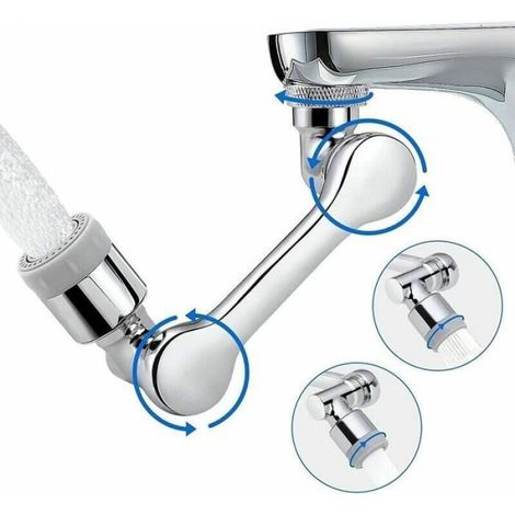 Rallonge de Robinet Pivotante 1080 Degrs Accessoire avec 2 Fonctions de Pulvrisation (1/5)