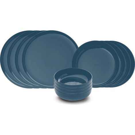 Juego de vajilla Set 100% Porcelana Azul oscuro (1/5)