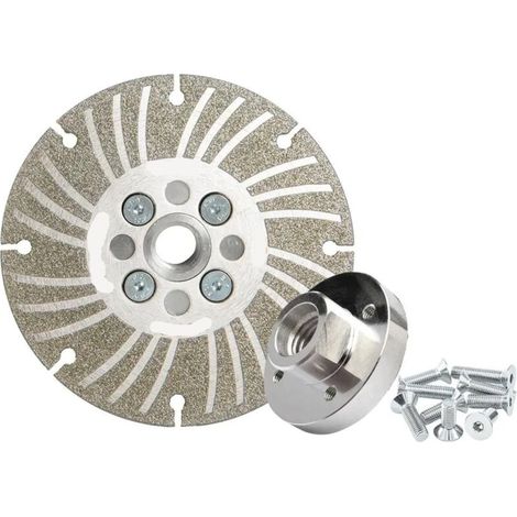 Jeu meules angulaires double face diamant Électroplaqué 4,5 pouces Affûtage et meulage de précision Pour meuleuse d'angle Disque longue durée (1/5)