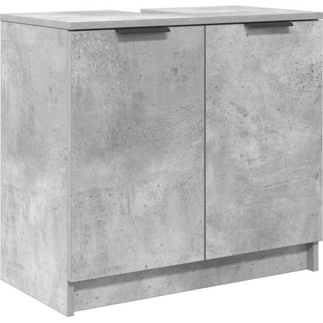 Maison Exclusive - Badezimmerschrank Beton Grau 64,5 x 33,5 x 59