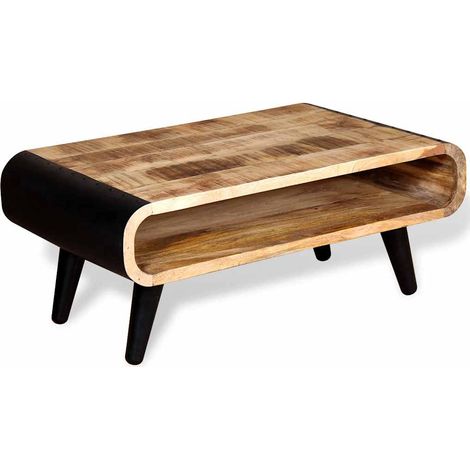 Maison Exclusive - Table basse Bois de manguier brut 90x55x39 cm (1/5)