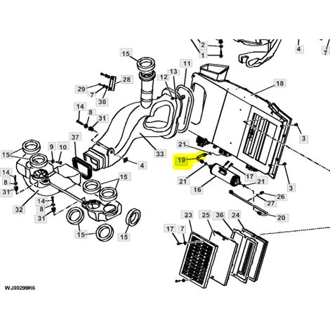 O-ring per valvola cilindro 5045E John Deere R10093