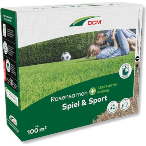 DCM Rasensamen Spielrasen Sportrasen 2 kg Neuanlage Erhaltung Grassamen