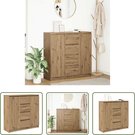 Schubladen - Sideboard mit Schubladen Artisan-Eiche 100,5x35x98,5 cm (1/5)
