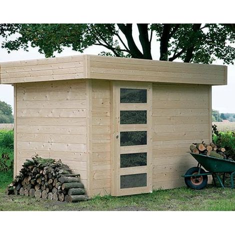 Abri de jardin OSLO en bois 5,78 m², Plancher Non (1/5)