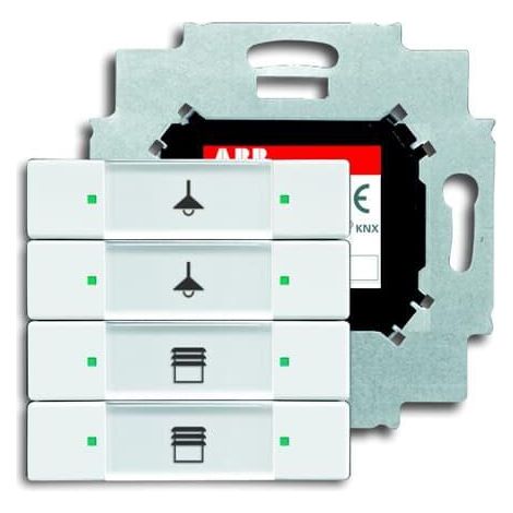 Poussoir 4 Touches Bcu Intégrée Blanc 2CKA006117A0200 ABB 587261
