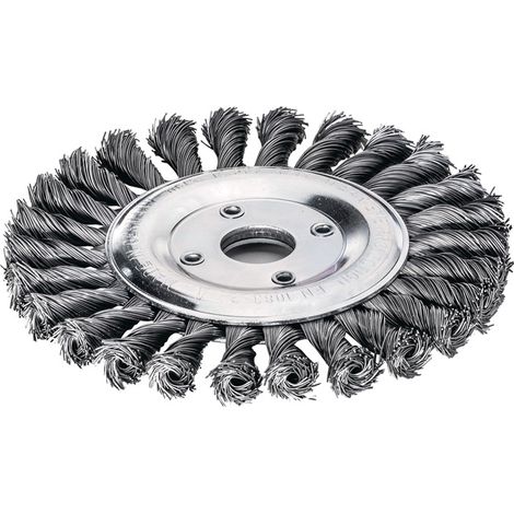 LESSMANN Rundbürste Stahldraht 178x14mm, gezopft 0,5mm (1/2)