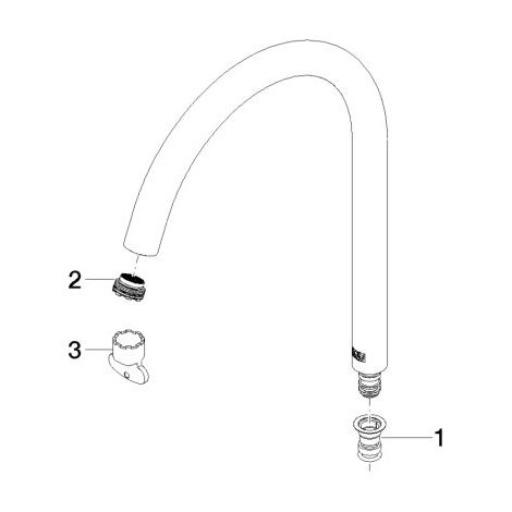 Dornbracht 90282231601-00 Bec Pièces de rechange