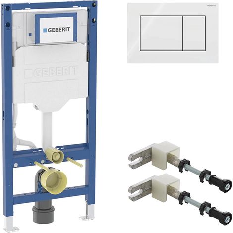 Geberit Set aus Duofix Element für Wand WC, mit Sigma 20 Betätigungsplatte (1/4)