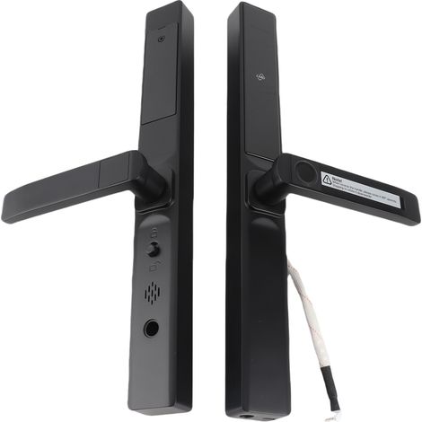 Serrure à empreinte digitale, serrure à mot de passe intelligente en alliage d'aluminium, étanche IPX5, prend en charge les empreintes digitales, le mot de passe, la carte, la clé, le graffiti WiFi, n (1/5)
