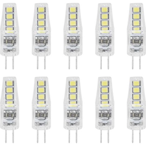 10 pièces G4 8LED lumière 2835 puces de lampe 2W 360 Angle PC lampe ampoule pour bureau à domicile 220Vlumière blanche (1/4)