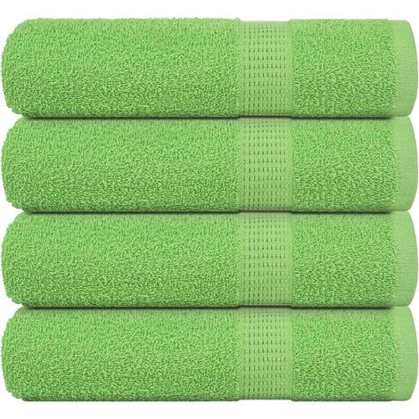 Toallas de Ducha 4 uds Verde Manzana 70x140 cm 360 gsm vidaXL
