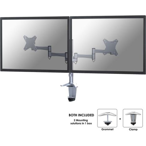 Neomounts FPMA-D1330DSILVER Flachbildschirm-Tischhalterung 68,6 cm (27") Silber Tisch/Bank (1/5)
