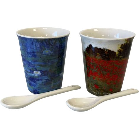 Coffret de 4 Gobelets Expresso en céramique Claude Monet (1/2)