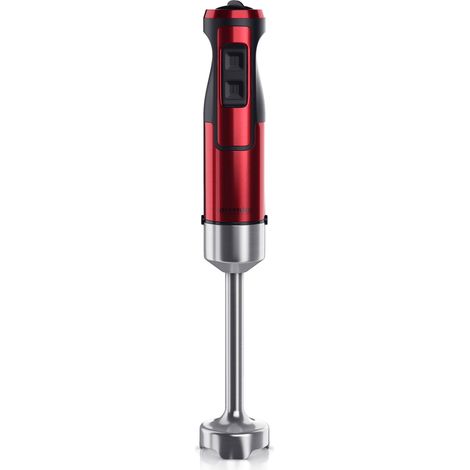 Arendo Edelstahl Stabmixer in rot Handmixer - Pürierstab - stufenlose Regelung (1/5)