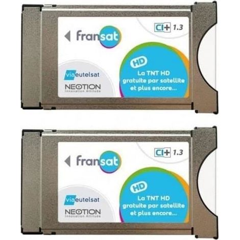 Modules PCMCIA - FRANSAT - Dernière Version 1.3 - Pack de 2 - CI+ - Noir (1/4)