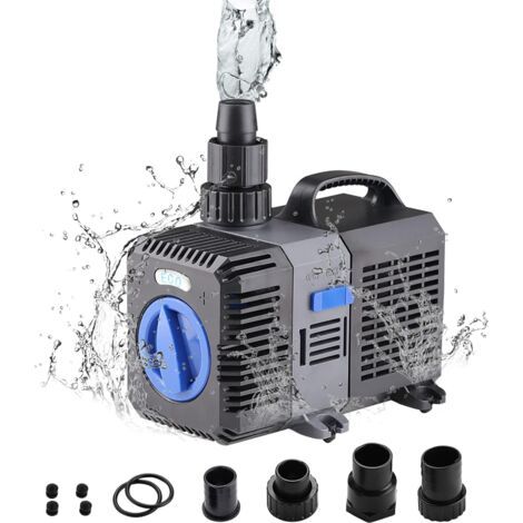 Pompe pour bassin extérieur, pompe à filtre, basse consommation, pompe pour bassin Oasis, pompe pour ruisseau avec arbre en céramique, pompe pour fontaine réglable, 4500L/H 30W-1pc (1/5)