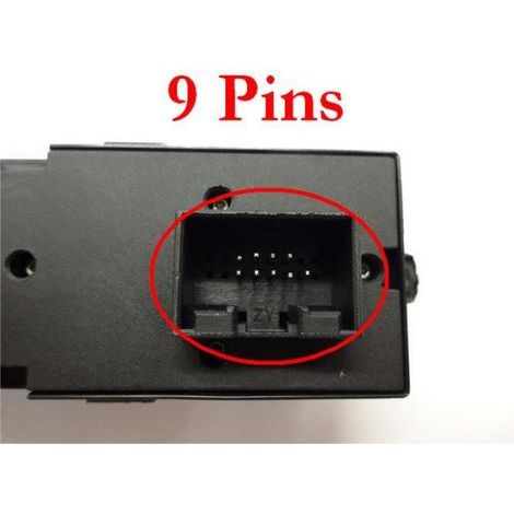 Fensterheberschalterknopf in Chrom für VW Golf 4, Passat 3B und Seat Leon/Toledo (1/5)
