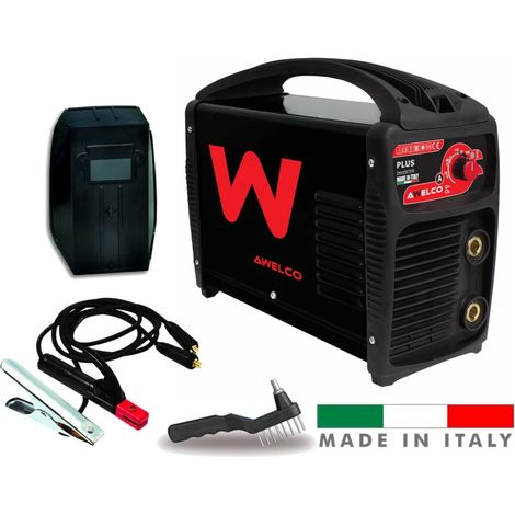 saldatrice inverter mma ad elettrodo rivestito awelco plus 160 made in italy (1/3)