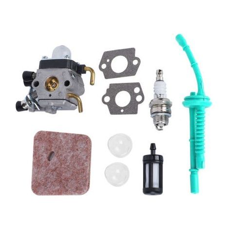 Juego de carburador y filtro de combustible y aire para cortacésped STIHL modelos FS45 FS55 FS85s KM55 - (1/2)