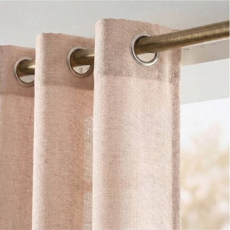 Rideau tamisant 100% coton flammé 140x250cm