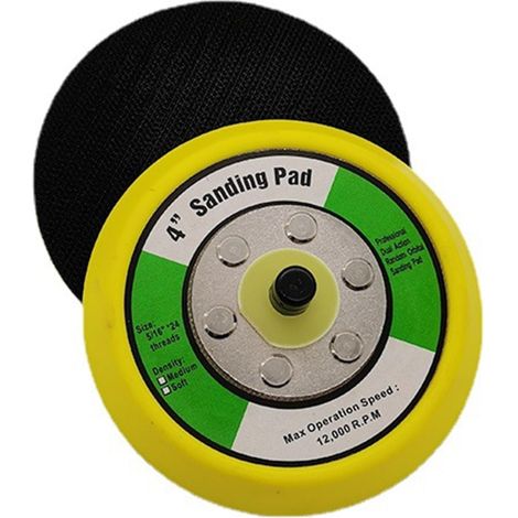 Plateau de Ponçage 100 mm avec Vis M8, Polyuréthane Jaune, Compatible Ponceuse Électrique et Pneumatique (1/5)
