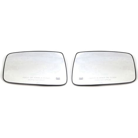 1 pair of car rearview mirrors with electric heating color: white + black material: glass + ABS. (1/5)