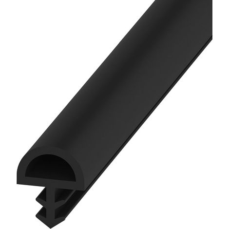 Room Door Seal Draught Excluder Sound Insulation Leverback Door Seal for Doors and Windows (Black, 8×5mm, 5m) (1/5)