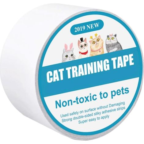 Ruban Anti-rayures Pour Chats - 6,35 cm x 5 m - Adhésif Transparent Pour Meubles Canapés Escaliers Portes Sièges Auto (1/5)