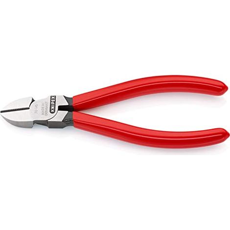 Knipex Tronchese Laterale per Meccanica Bonderizzata Nera, Rivestiti in Resina Sintetica 140 Mm 70 01 140 (1/4)