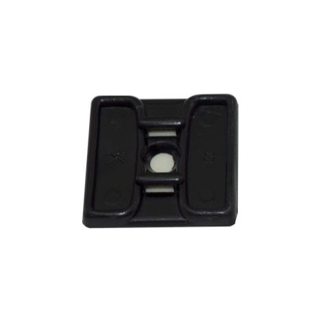Embase pour serre-câbles autoadhésive noire 29.2mm x 29,2 mm, Ø fixation 5mm ( Prix pour Sachet de 100 )