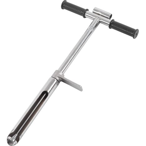 Präzisions-Bodenprobennehmer aus Edelstahl für Rasen und Garten mit Fußpedal zur Entnahme (1/5)