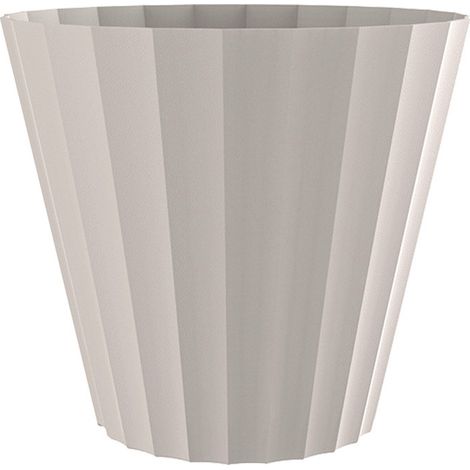Pot Doric Blanc Cassé ø18cm Design Classique, Résistant - Plastiken (1/3)
