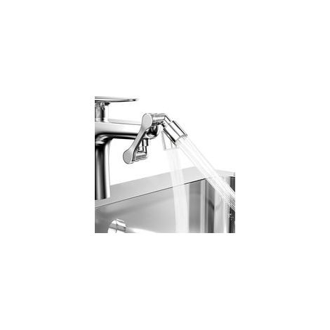 Multifunktionale, drehbare Verlängerungsarmatur mit Strahlregler, 1080° schwenkbare Verlängerungsarmatur mit 2 Strahlarten, für Küche und Bad (1/5)
