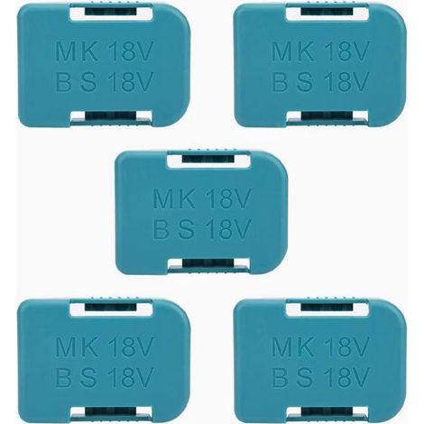 Set mit 5 Batteriehaltern für Makita 18V-Akkus, auch für Bosch 18V-Akkuhalter (1/5)