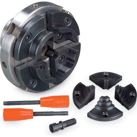 Drehplatte, 100mm, 4 Krallen, Set-2 Holzstar 5931023