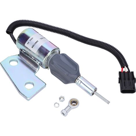 Solenoïde d'arrêt 24V pour moteur Cummins, interrupteur d'huile, vanne de coupure, accessoires moteur 3991168 (1/5)
