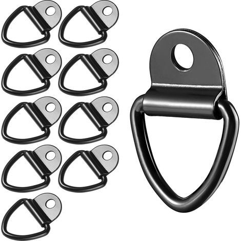 Crochets d'Arrimage Anneaux d'Amarrage en D Crochet V-Ring Attaches Anneau de Ttraction Fixation en Acier Inoxydable pour Kayaks Bateaux Canoë Pendentifs Remorques Pickups Camions Autos Jardin (1/5)