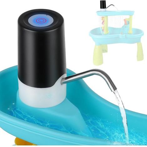 Wassertischpumpe – Kleine, kabellose Wassertischpumpe – Akkubetriebenes Spielzeug für Garten, Terrasse, Geburtstag, Sommer und Outdoor-Aktivitäten