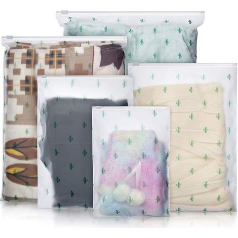 Pochette étanche, 25 pièces, plastique transparent dépoli avec fermeture éclair (1/5)