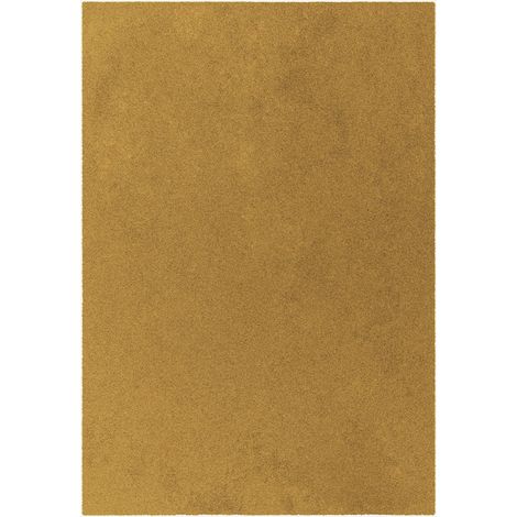 Tappeto antiscivolo tinta unita rettangolare soffice Elegance ORO101 (1/3)