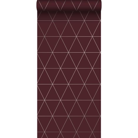 papier peint triangles graphiques rouge - Origin Wallcoverings (1/5)