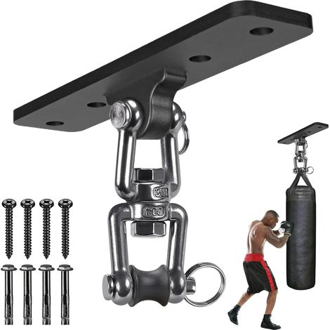Support de Sac Lourd – Support de Suspension Robuste en Acier pour Sac de Frappe, Support Mural au Plafond pour la Boxe, Le Kickboxing, Le Muay Thai, et l'équipement de Fitness à Domicile
