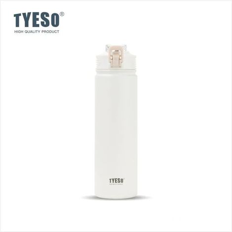 (Blanche, 600 ml) Bouteille d'eau isotherme avec couvercle, en acier inoxydable, adaptée aux voyages et au sport, peut être utilisée pour l'eau chaude et froide. (1/5)