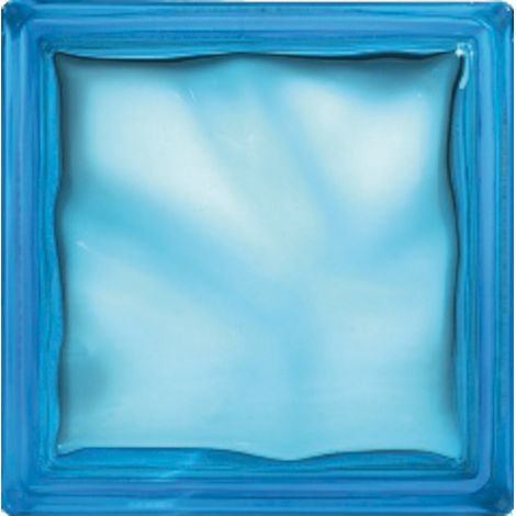 Glassblocks Bloque de vidrio Luxfera 19x19x8 cm, Azur transparente brillo (1908WAZUR)
